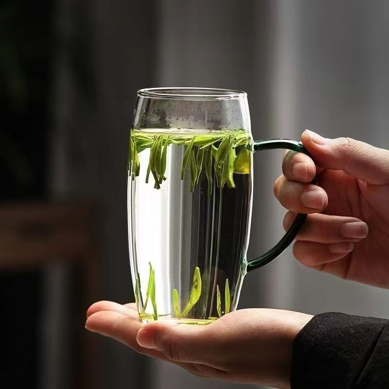 كوب تخمير الشاي الأخضر البسيط السميك